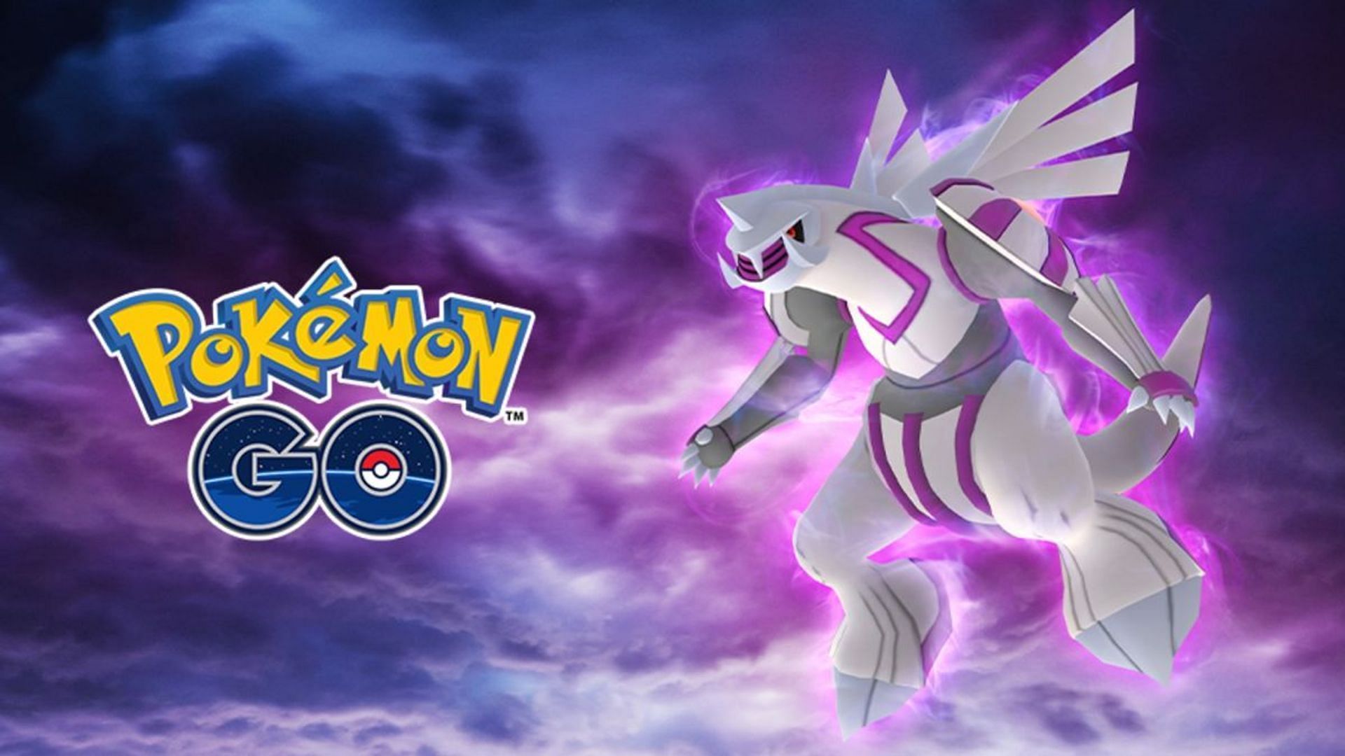 Palkia as it appears in promotional imagery for its arrival in Pokemon GO (Image via Niantic)