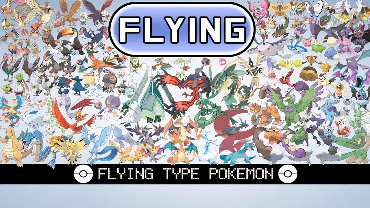 A collage of the various Flying-type Pokemon in the Pokemon franchise. (Image via The Pokemon Company)
