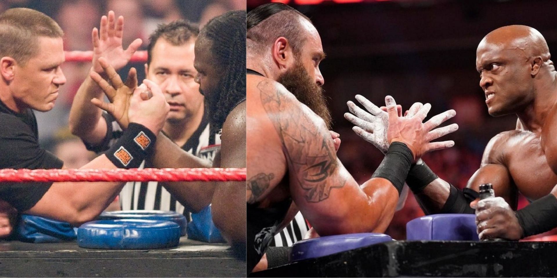 WWE में कई शानदार आर्म-रेसलिंग मैच हो चुके हैं