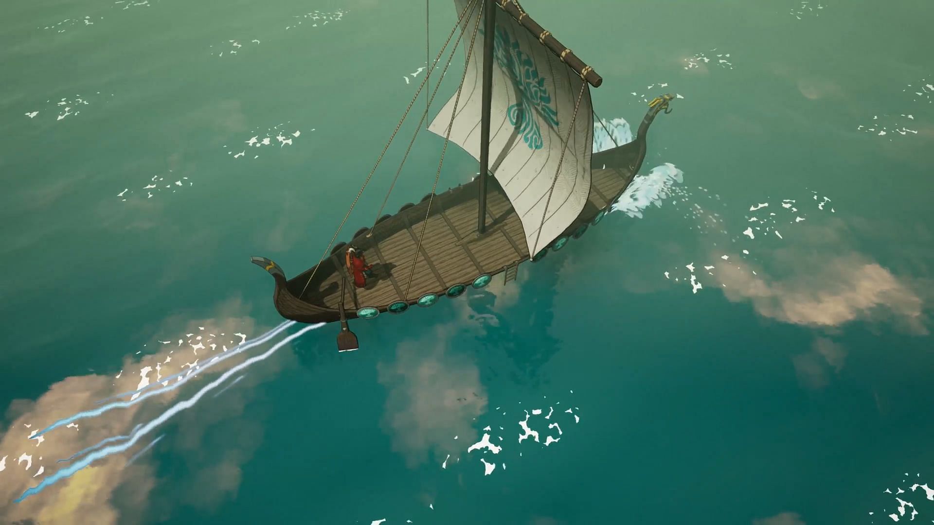 Sailing in Tribes of Midgard (Image via Norfell Games)