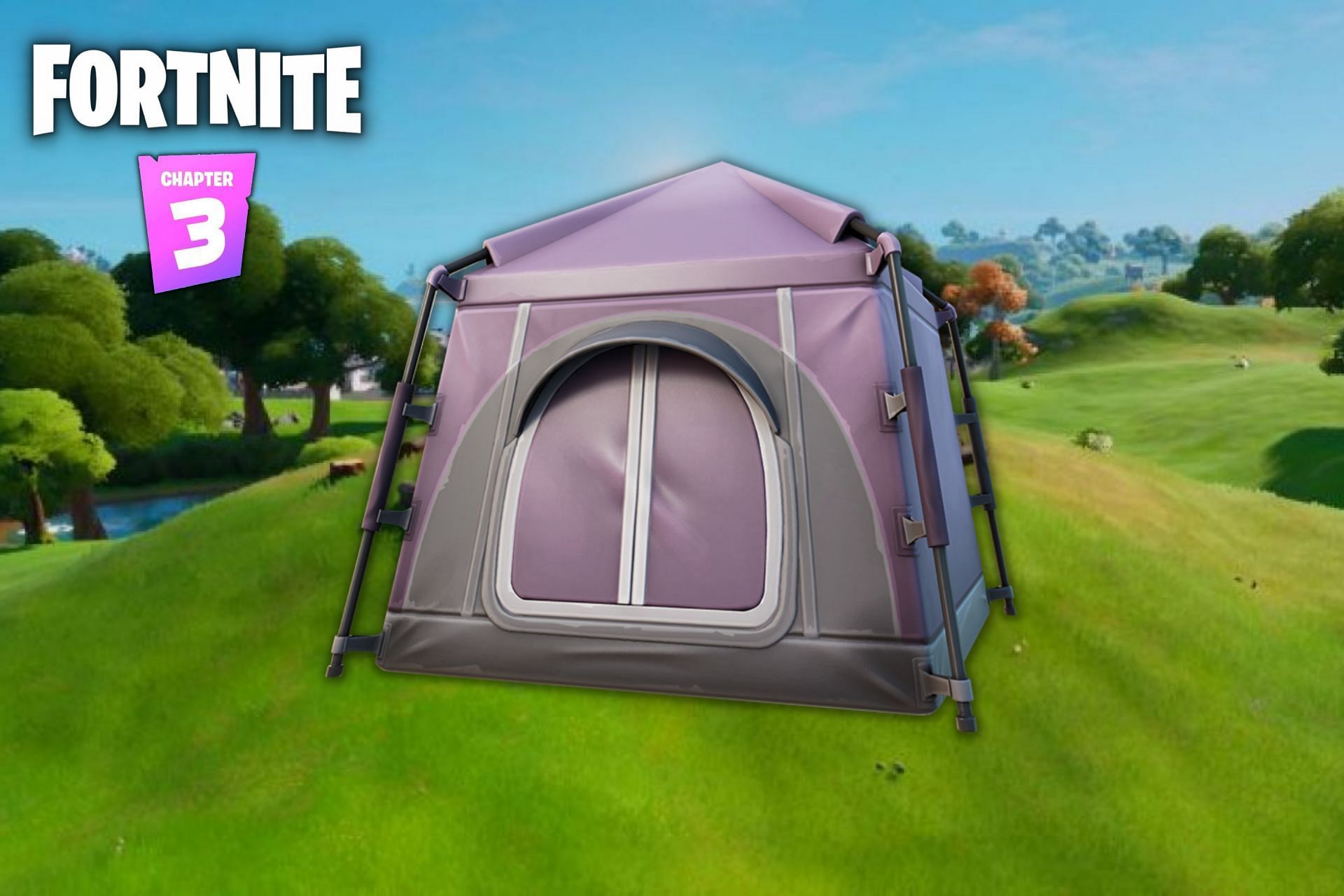 Use this Fortnite Tent Glitch and have added some more fun to the game (Image via Sportskeeda)