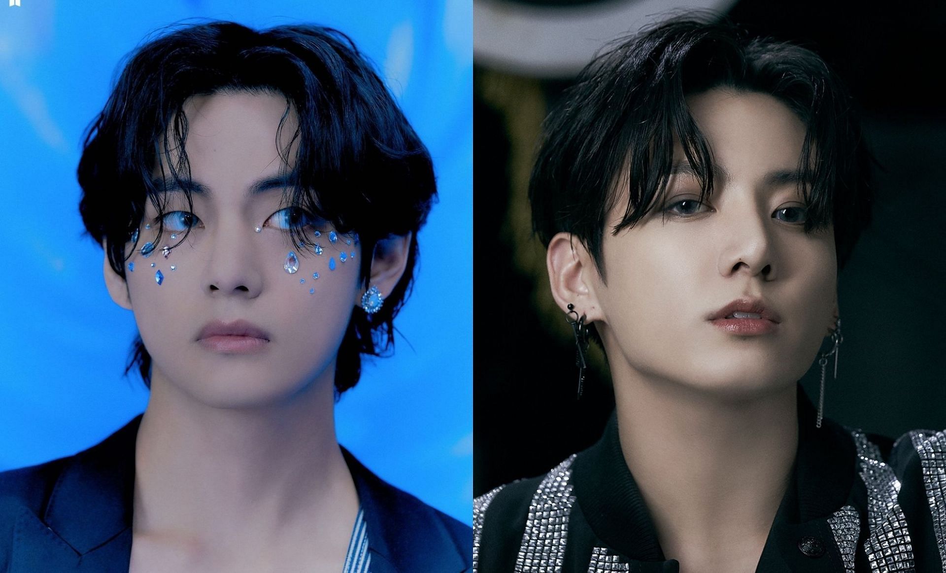 BTS&#039; V and Jungkook &#039;Map of the Soul ON:E Concept Photobook&#039; Preview Cuts (Images via @bts_bighit/Twitter)