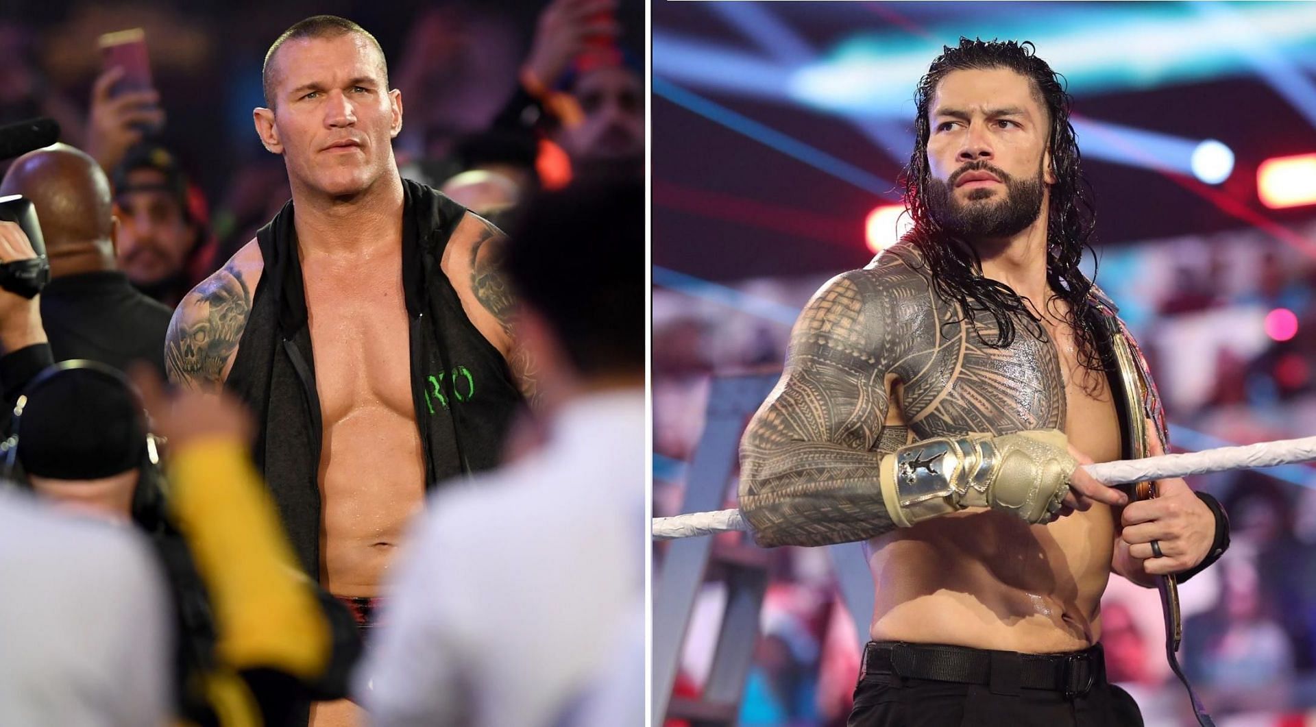 Randy Orton and Universal Champion Roman Reigns