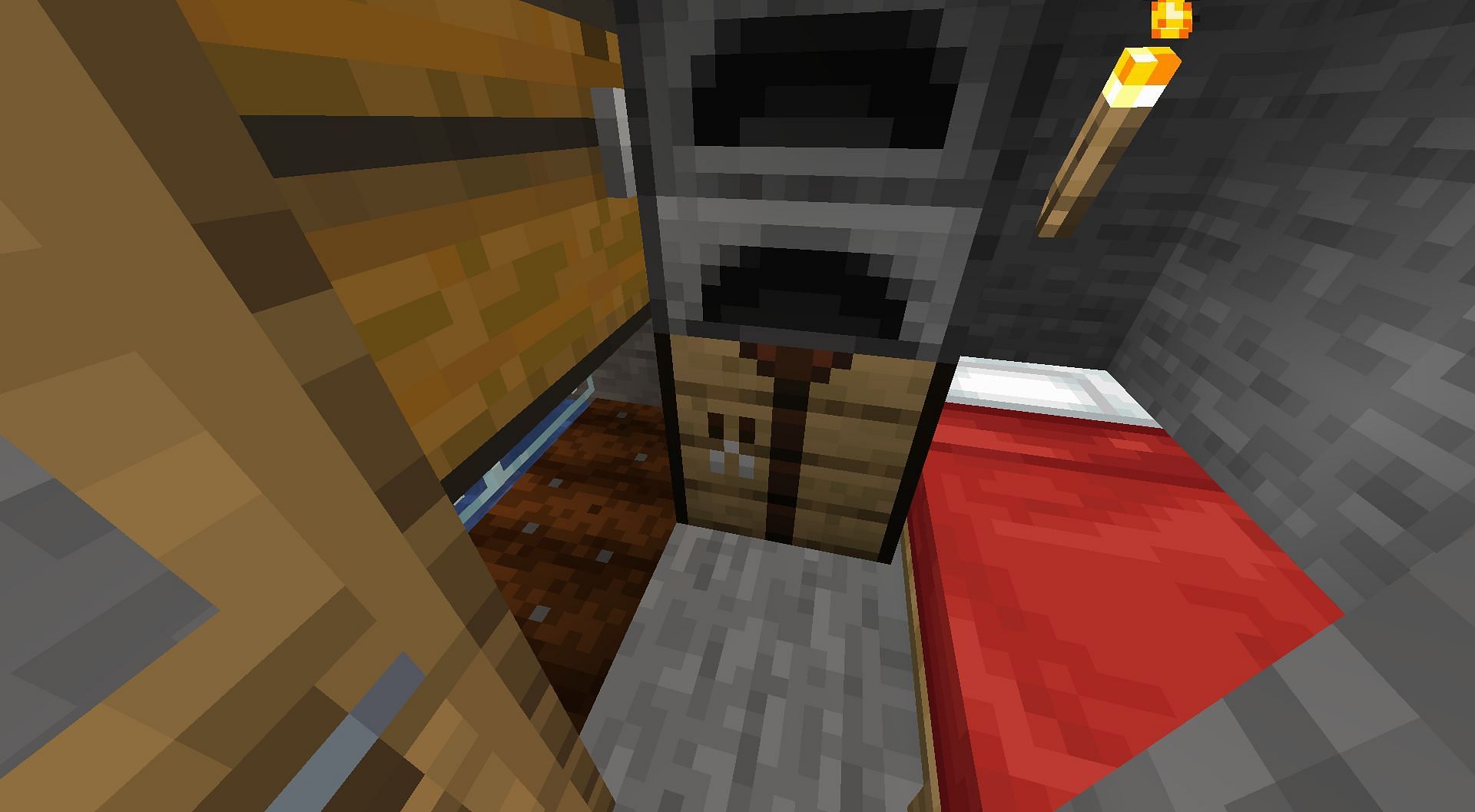 When the going gets tough, staying put in a cave might be the way to go (Image via Mojang)