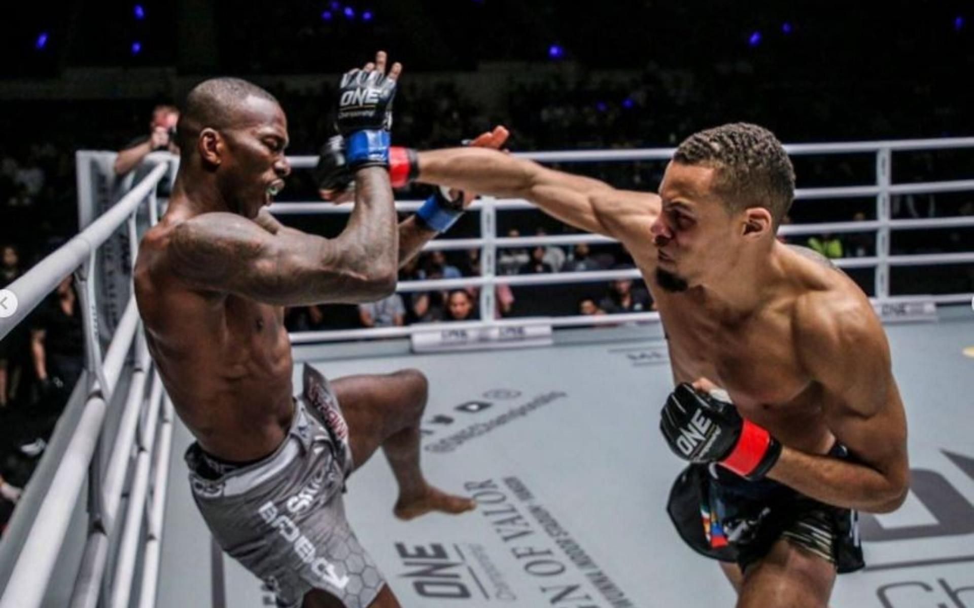 ONE Championship lightweight kickboxing champion Regian Eersel (right) returns at ONE: Winter Warriors. (Images Credits: @koolhydraat on Instagram)