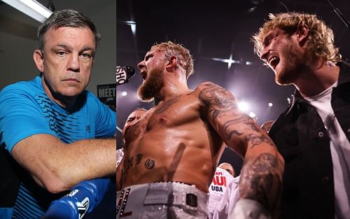 Teddy Atlas (left), Jake Paul and Logan Paul (right) [Image Courtesy: @@loganpaul on Instagram]