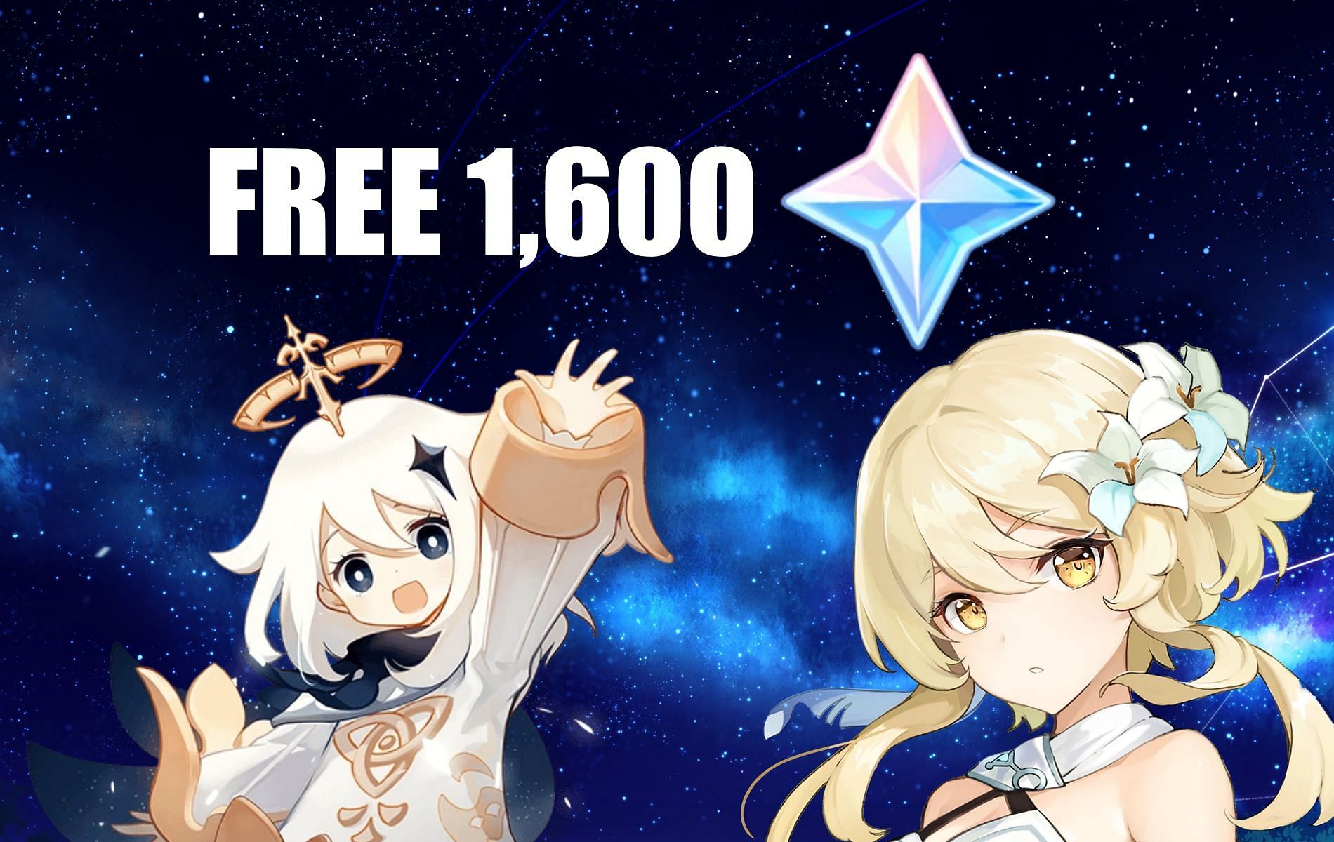 1,600 free Primogems are coming to the player&#039;s mail soon (Image via Genshin Impact)
