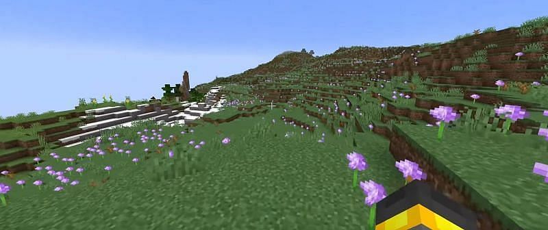 Meadows is one of the newest biomes and has an achievement (Image via Minecraft)