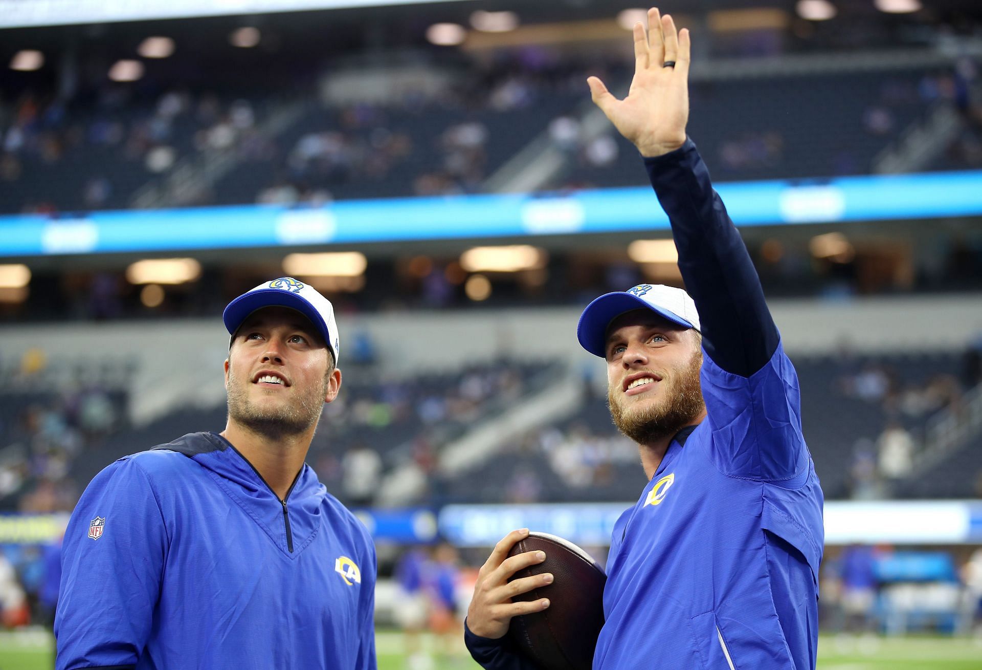 Los Angeles Rams Matthew Stafford and Cooper Kupp