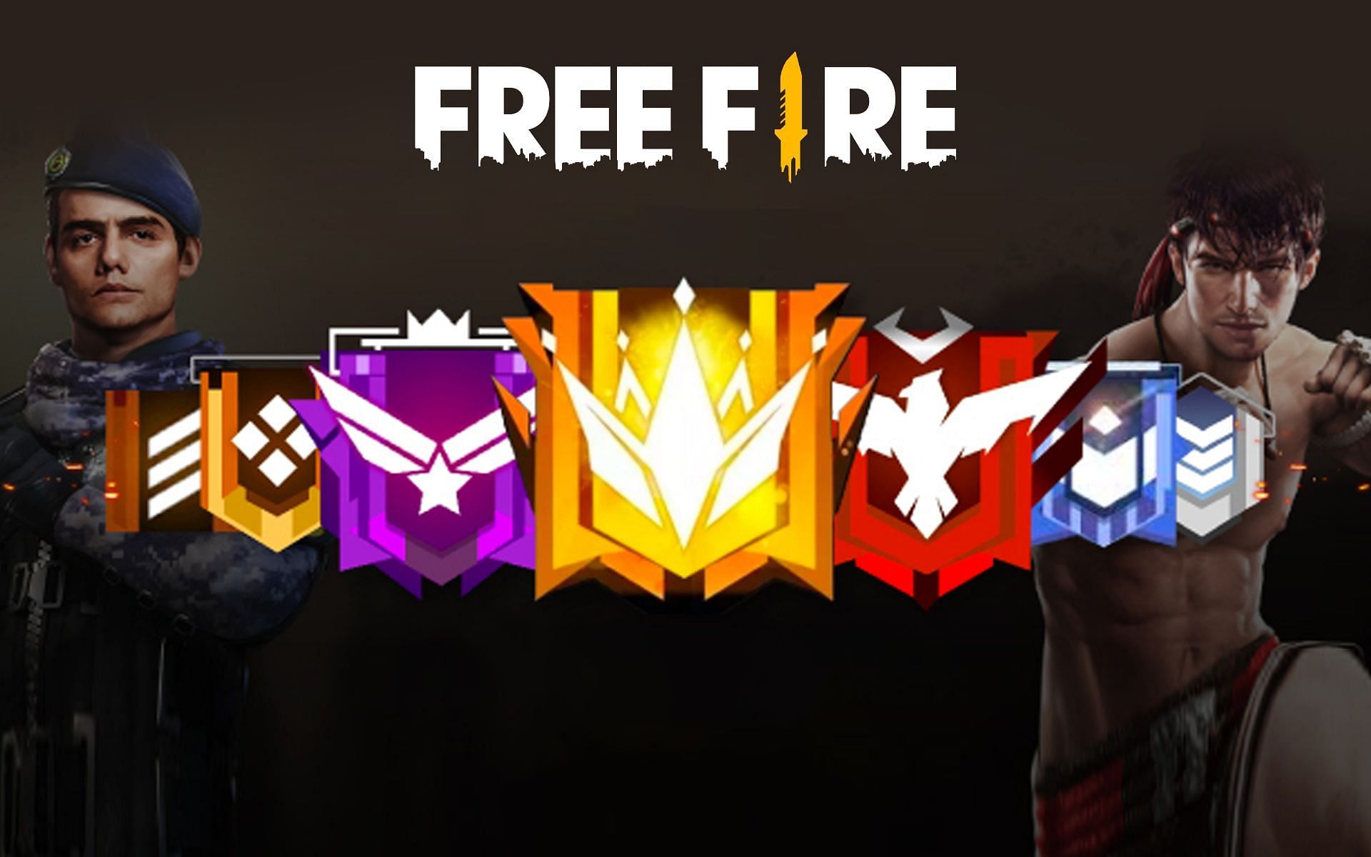 Free Fire features several ranks (Image via Free Fire)