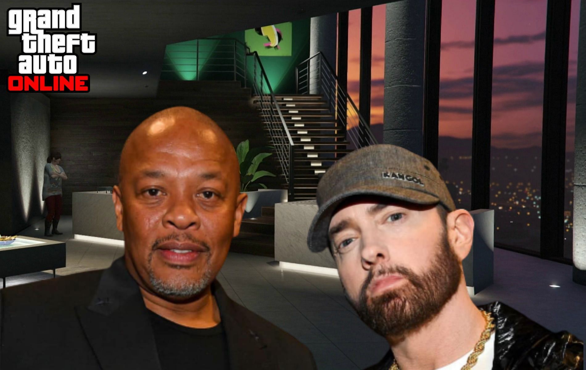 Dr. Dre and Eminem are collaborating in GTA Online (Image via Sportskeeda)