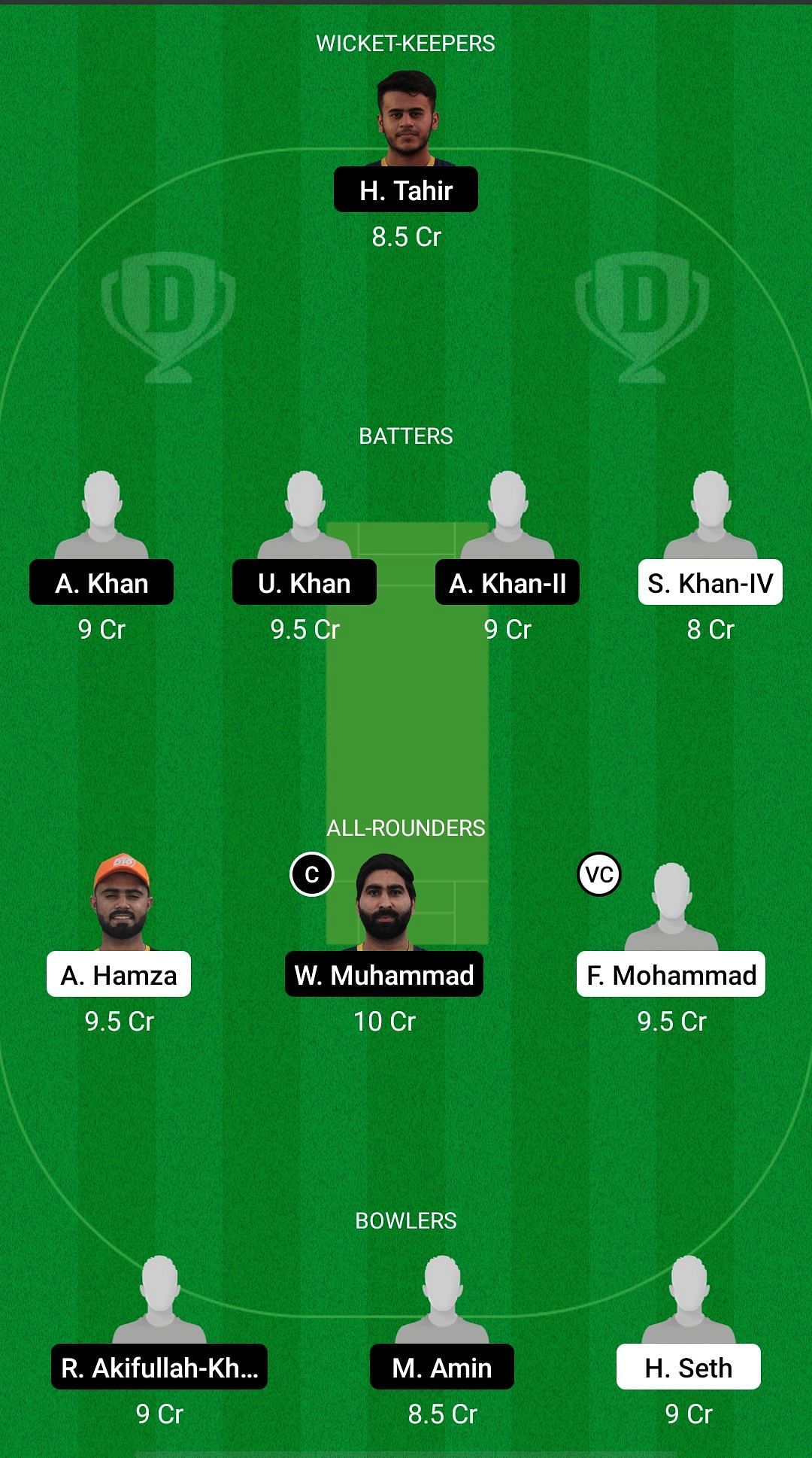 DUB vs FUJ Dream11 Prediction - Emirates D10