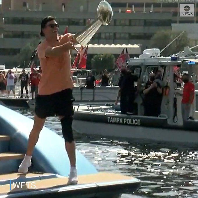 Tom Brady Blames a 'Little Avocado Tequila' While Enjoying Boat Parade