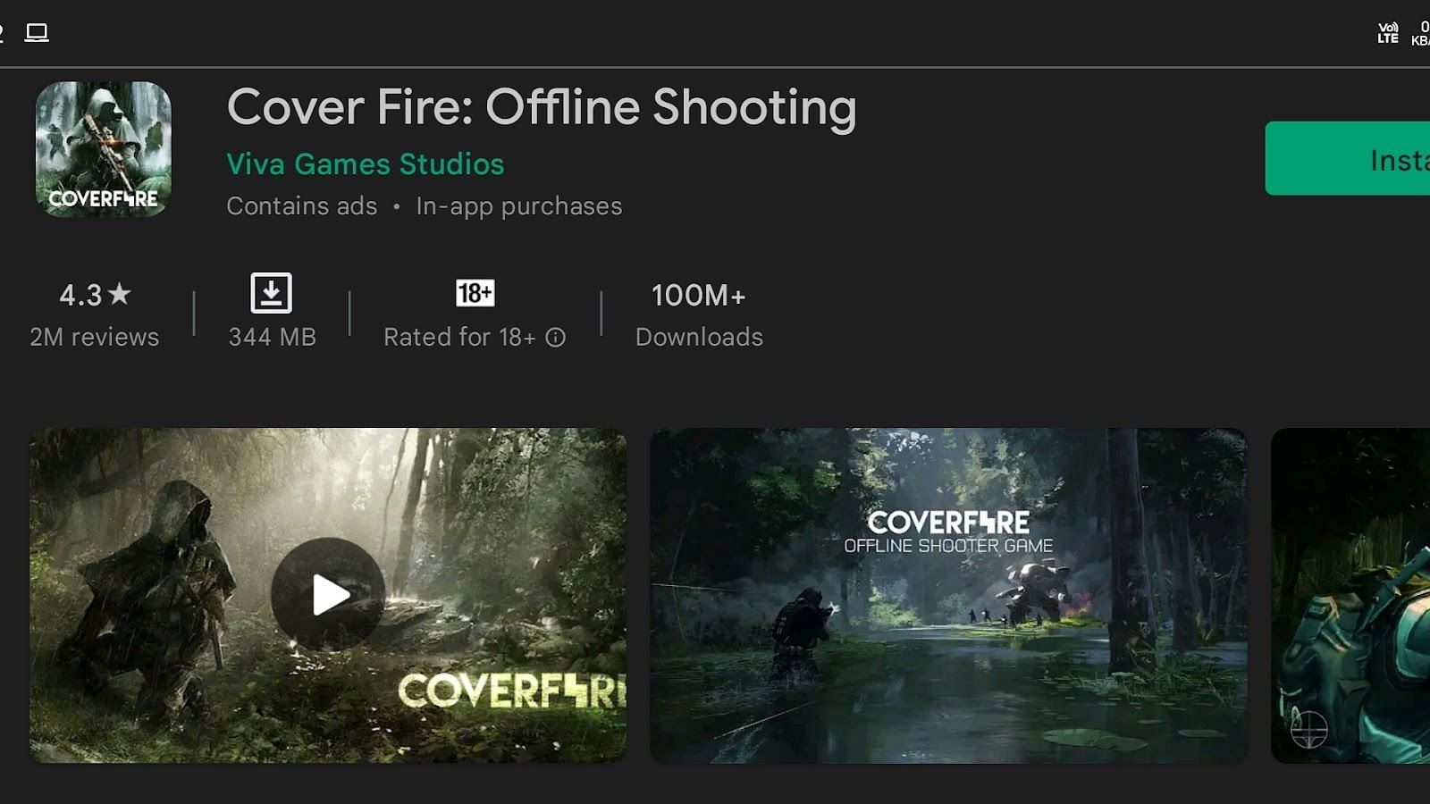 Cover Fire: Offline Shooting Games (Image via Google Play)