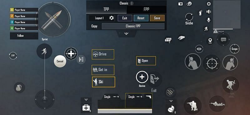 PUBG Mobile Lite control setup for beginner players (Image via Krafton)