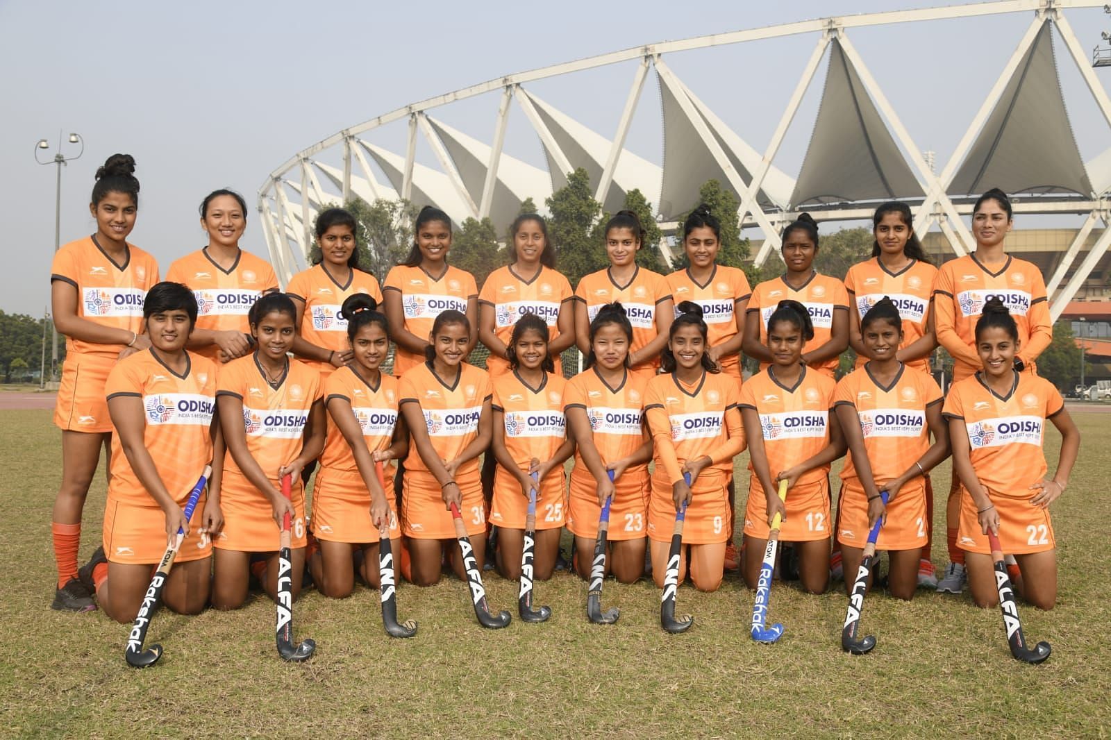 The Indian women&#039;s junior hockey team. (PC: SAI)