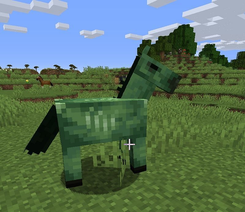 The zombie horse is essentially unused, but still exists within the game (Image via Mojang)