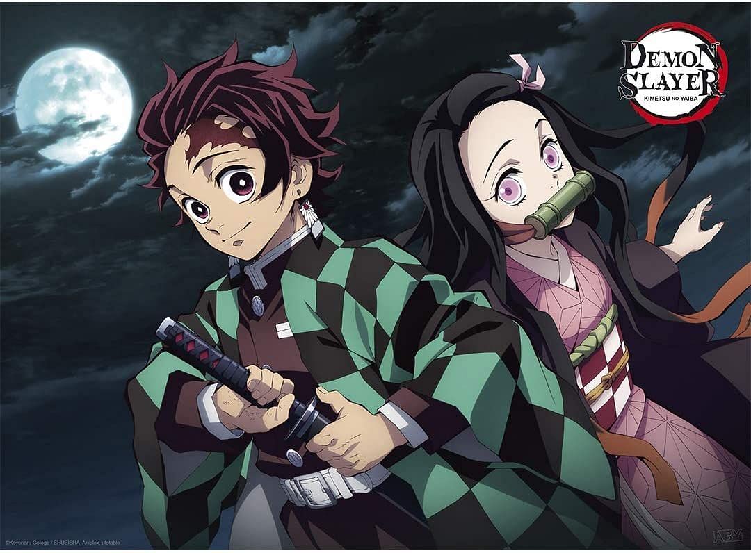 Tanjiro and Nezuko as seen in the Demon Slayer anime. (Image via Shueisha)