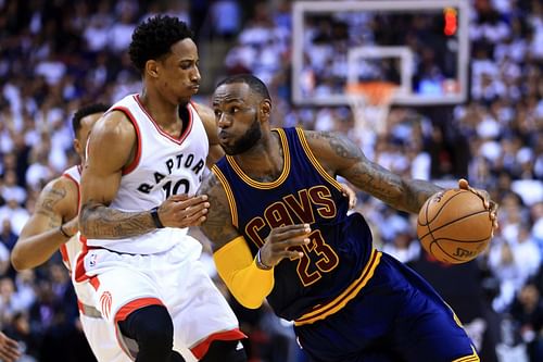 LeBron James isn't on DeMar DeRozan's Mt. Rushmore of the best basketball players.[Photo: Bleacher Report]