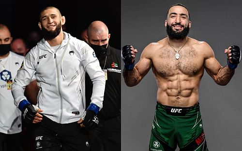 Khamzat Chimaev (left) and Belal Muhammad (right) [Image Courtesy: @khamzat_chimaev and @bullyb170 on Instagram]