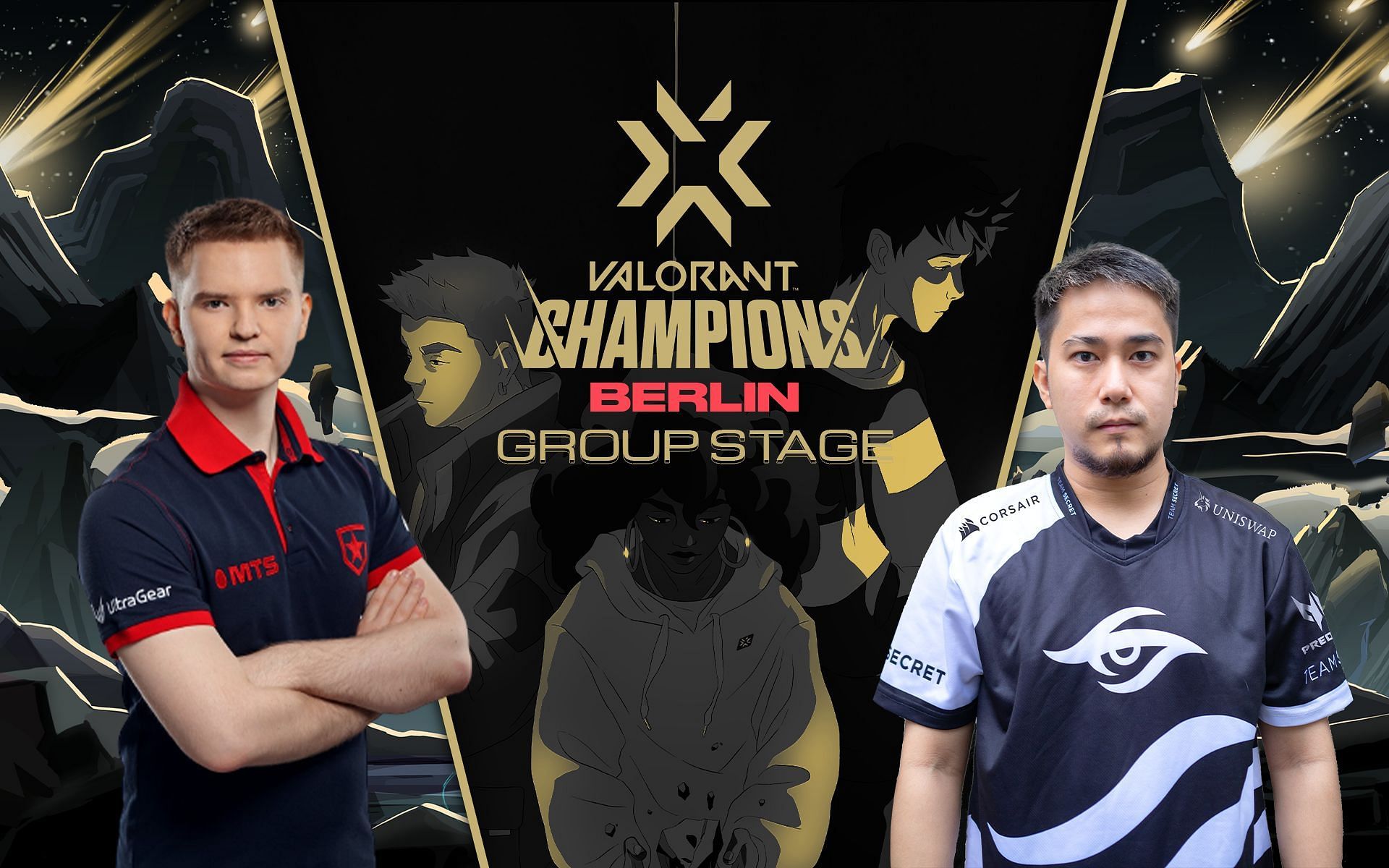 Gambit Esports vs Team Secret in Valorant Champions Group Stage (Image via Sportskeeda)