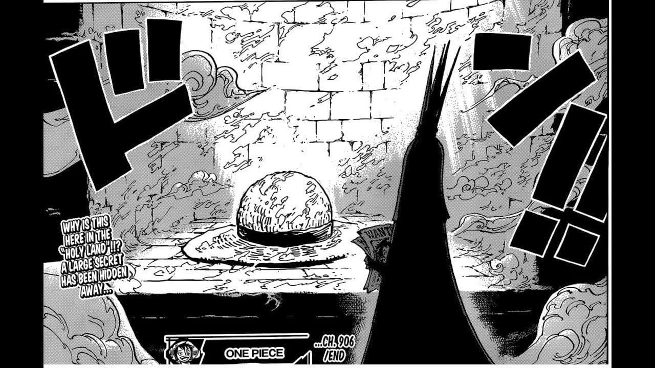 Im-sama and the Giant Straw Hat as seen in the One Piece manga. (Image via Shueisha Shonen Jump+ app)