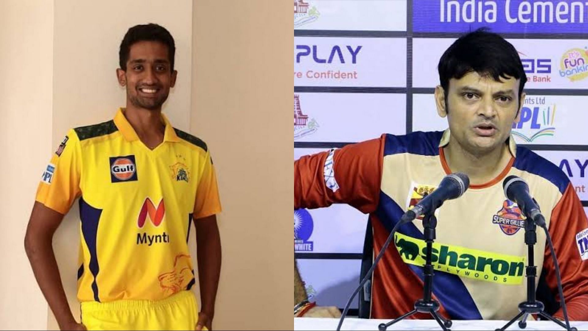 Sai Kishore (L) has impressed new SRH talent scout Hemang Badani (R) with his bowling skills