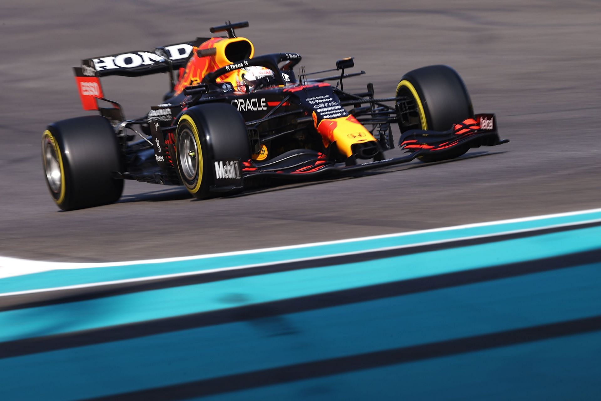 F1 Grand Prix of Abu Dhabi - Max Verstappen during Saturday&#039;s final practice session.