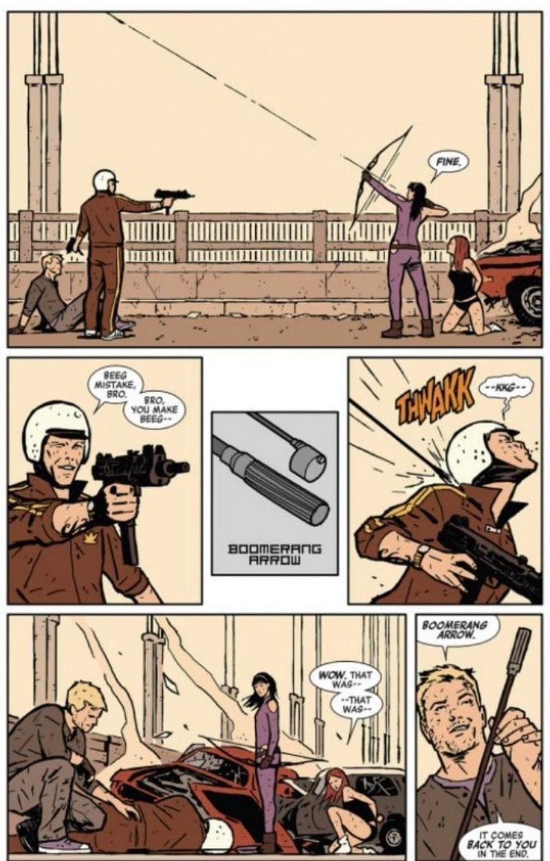 Boomerang Arrow in the comics (Image via Marvel Comics)