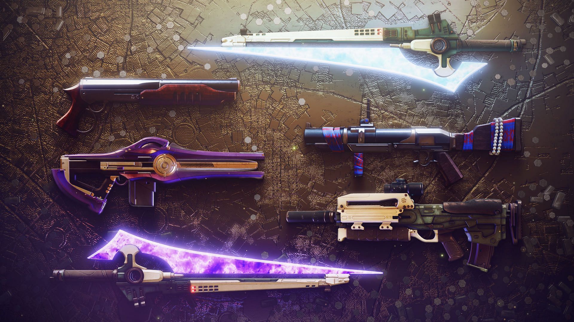 Destiny 2 Anniversary weapons (Image via Bungie)
