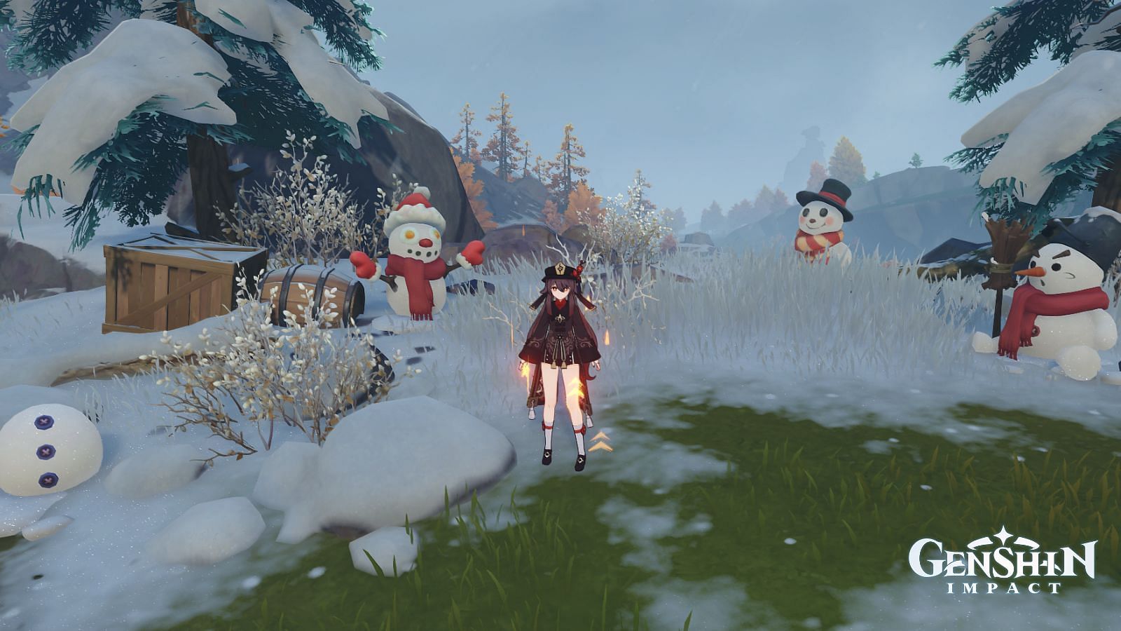 All snowmen are located near each other (Image via Genshin Impact)