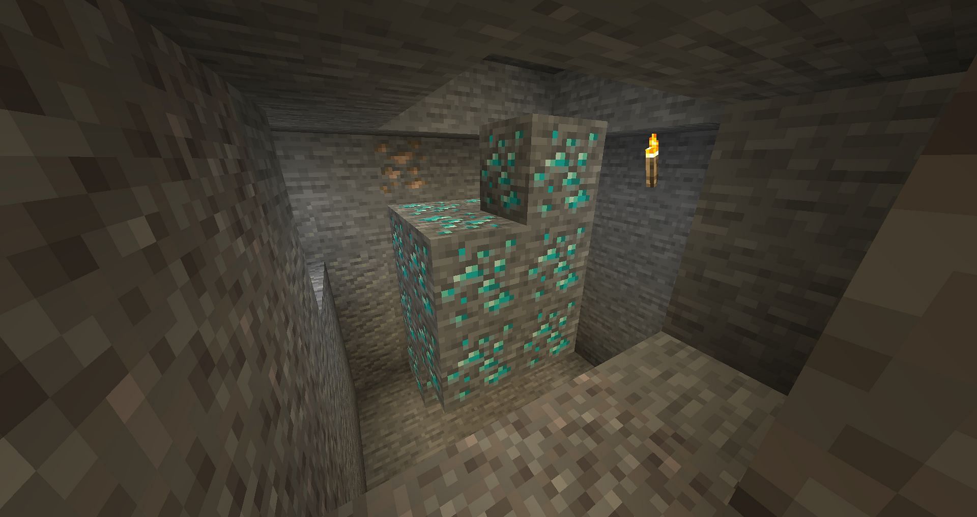Diamond ores (Image via Minecraft Wiki)