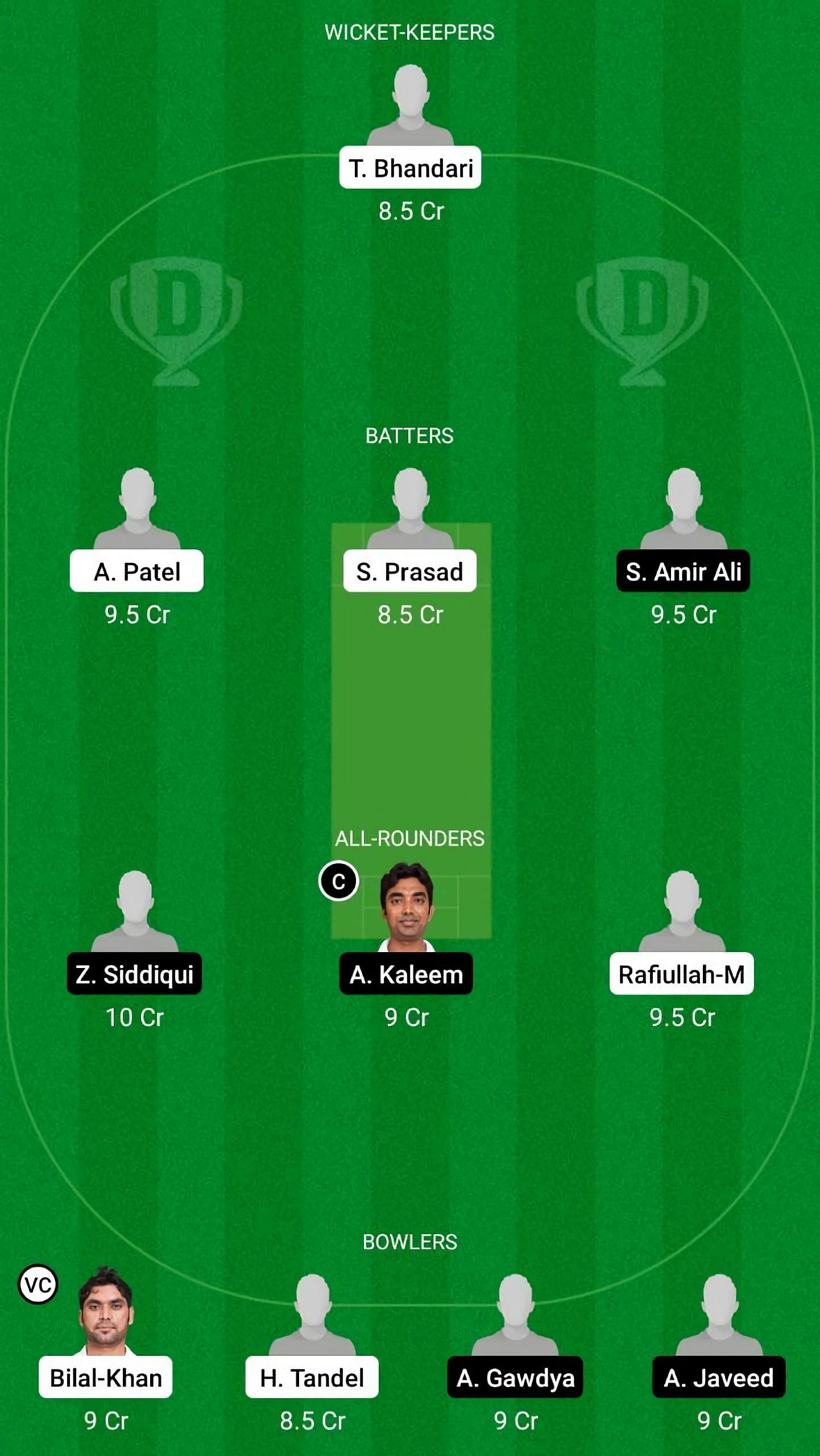 AMR vs KHW Dream11 Fantasy Suggestion #1