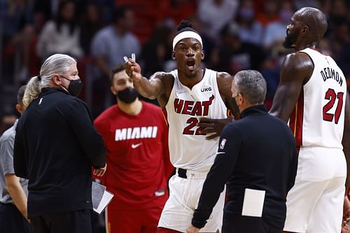 Jimmy Butler is listed as questionable for Miami Heat's game against the Orlando Magic.