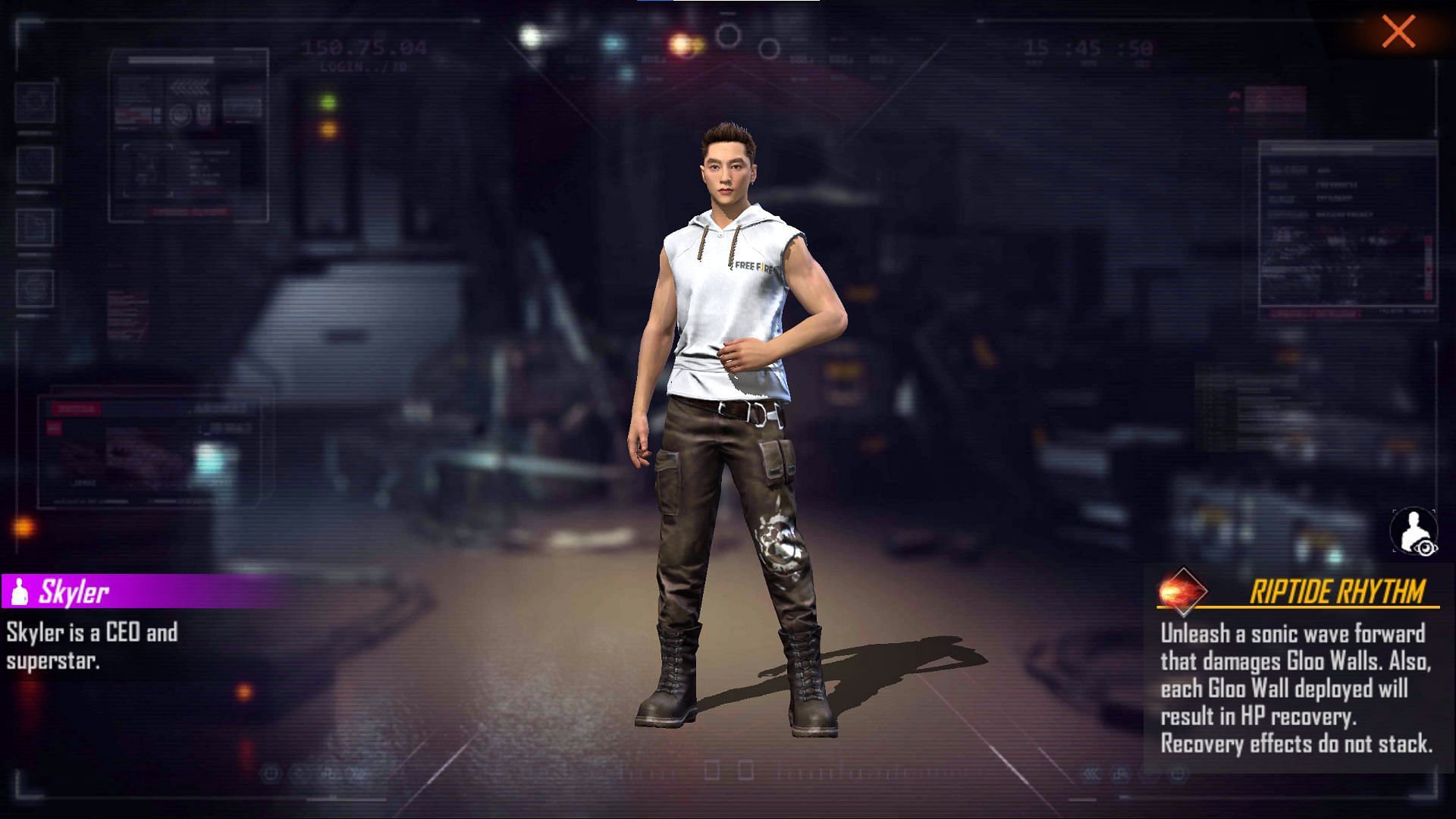 Skyler can also be obtained by players (Image via Free Fire)