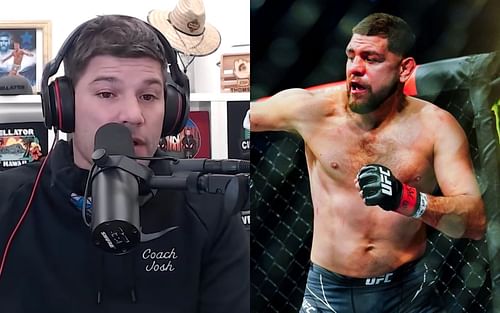 Josh Thomson (left); Nick Diaz (right) [Left photo via YouTube.com]