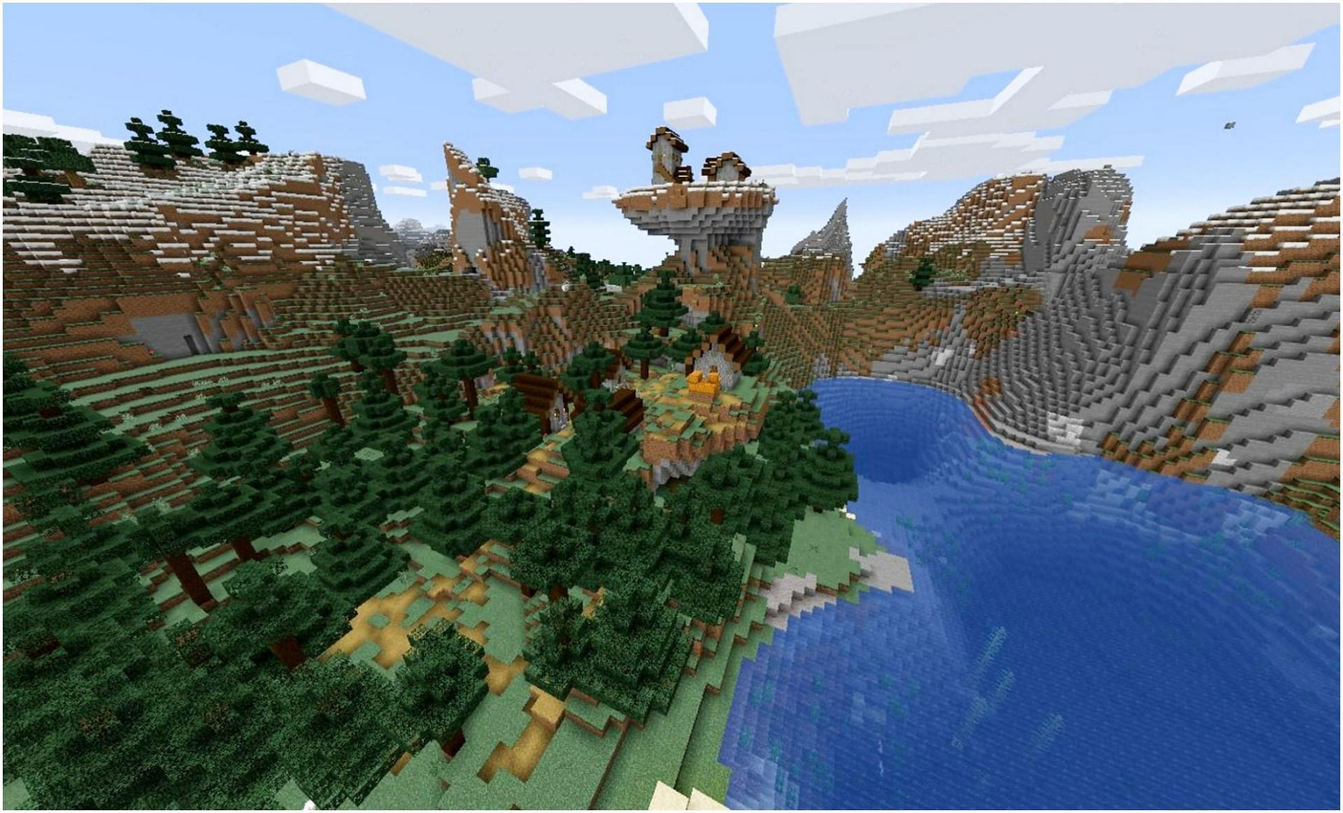 Minecraft has a ton of seeds perfect for exploration (Image via Minecraft)