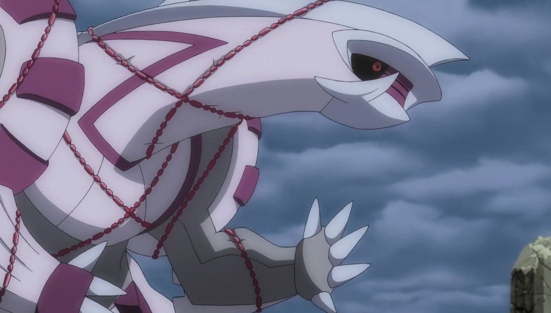 Palkia as it appears in the anime (Image via The Pokemon Company)