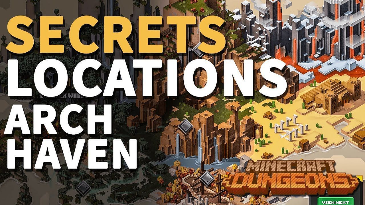The Arch Haven may be secret, but it's not hard to get to (Image via Mojang)