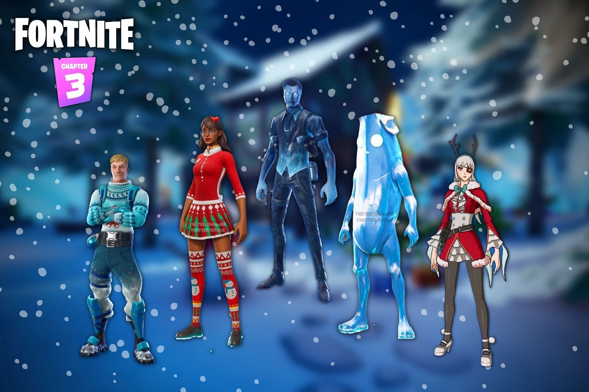 Fortnite Winterfest 2021 skins are some of the coolest yet (Image via Sportskeeda)