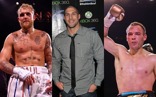 Jake Paul (left), Brendan Schaub (center) and Julio Cesar Chavez Jr. (right)