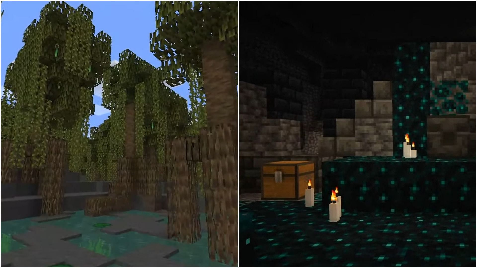Mangrove Swamp &amp; Deep Dark Biome (Image via Minecraft)