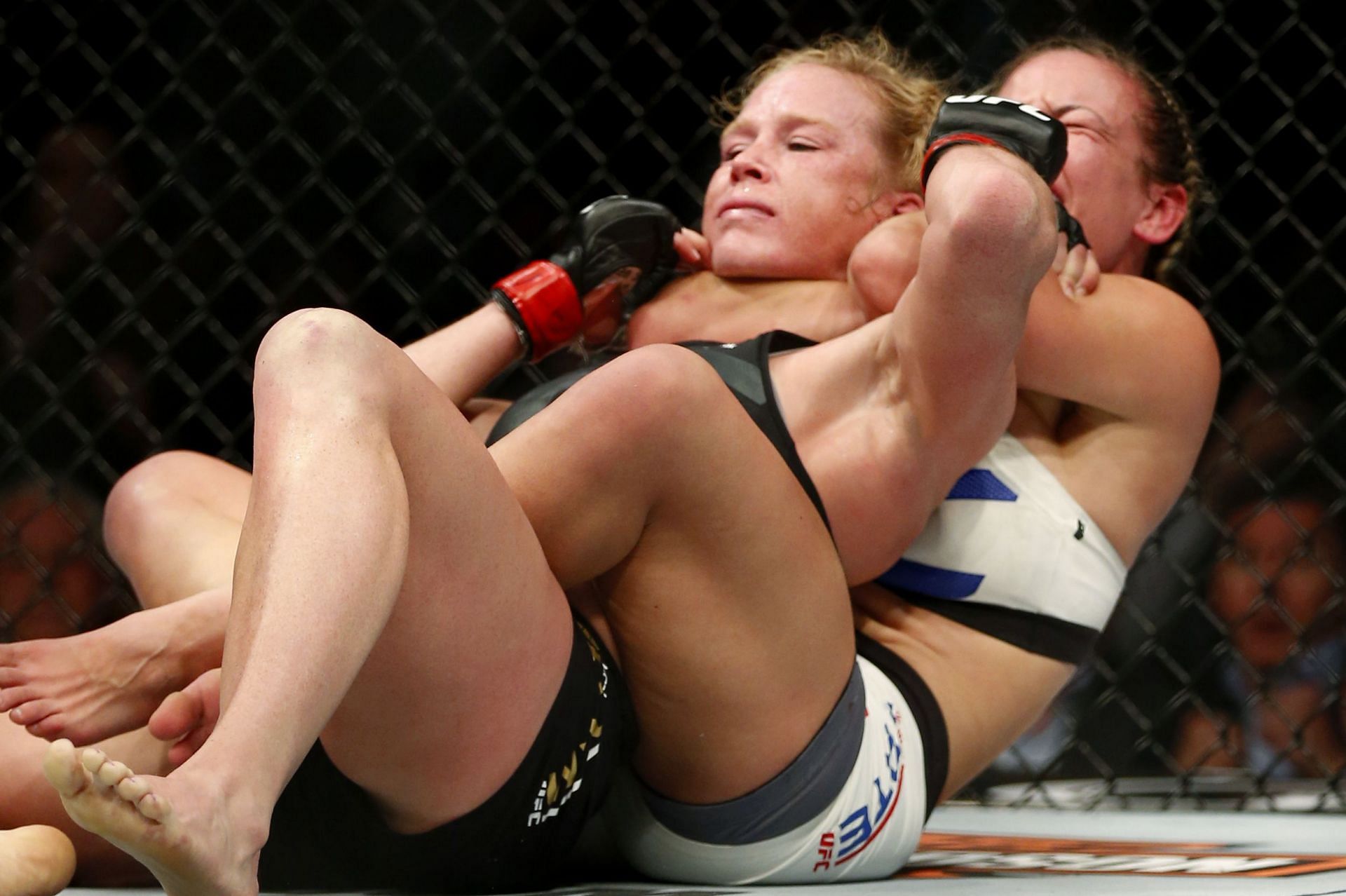 Miesha Tate stunned everyone by choking out Holly Holm to win the UFC women&#039;s bantamweight title in 2016