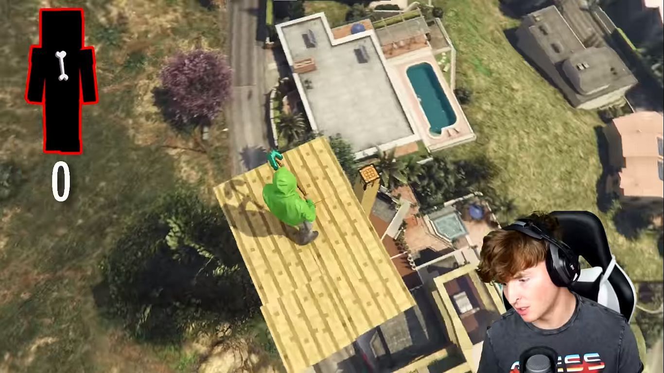 GTA 5 streamer breaks every bone playing as Minecraft pro Dream using mods (Image via Caylus/Youtube) Still from GTA 5 (Image via Caylus/Youtube)