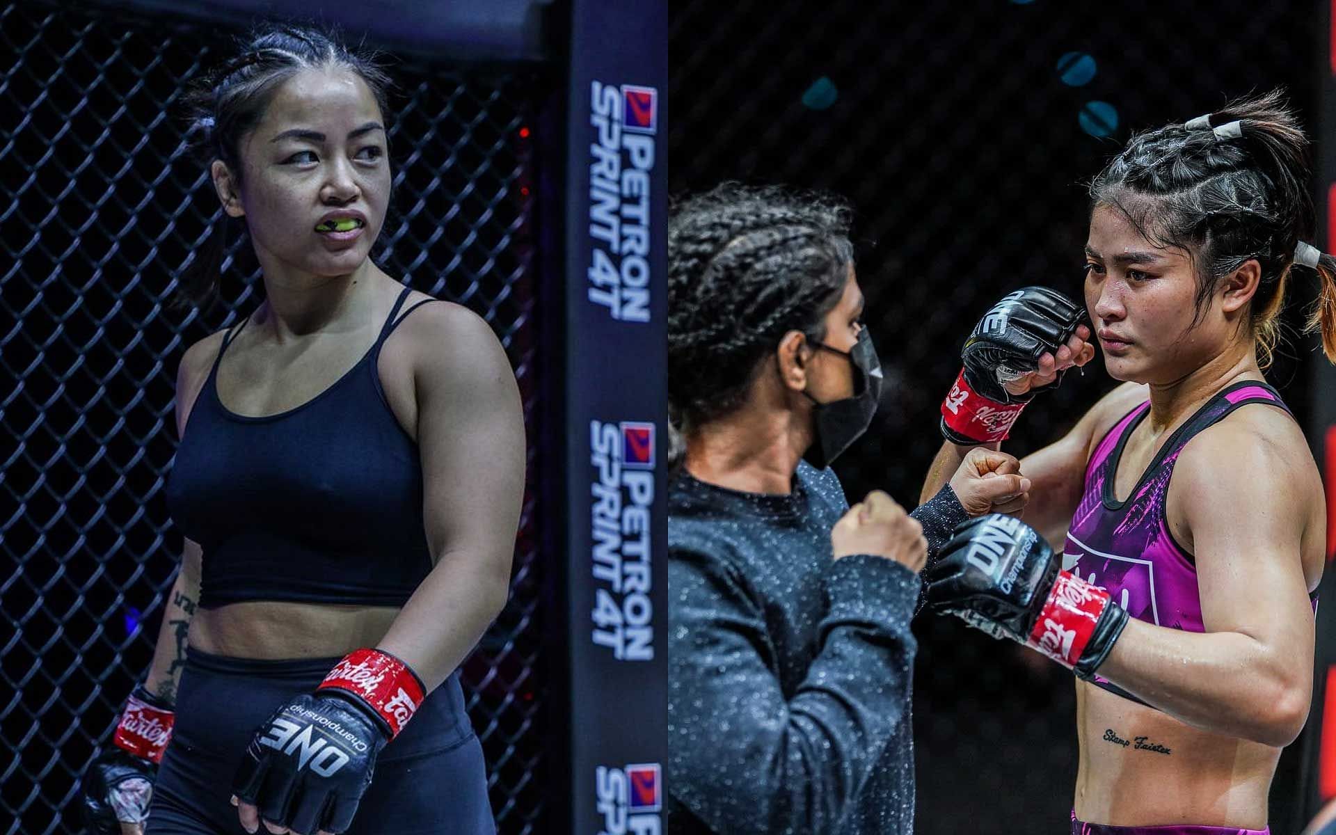 Bi Nguyen (left) chimes in on Stamp Fairtex vs. Ritu Phogat matchup [Photo: ONE Championship]