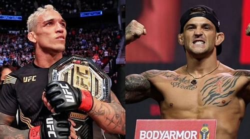 Charles Oliveira (left) and Dustin Poirier (right)