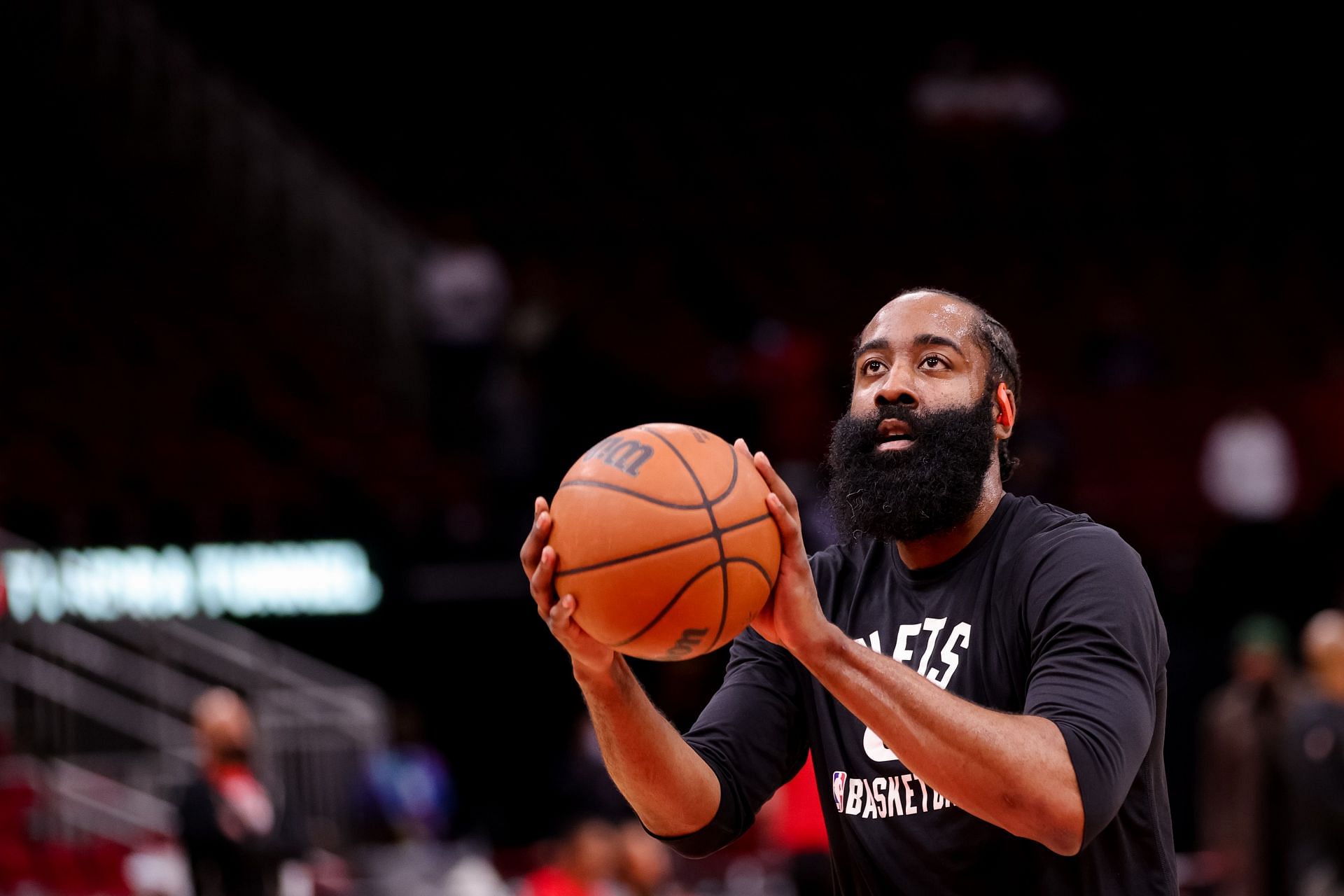 James Harden getting shots up