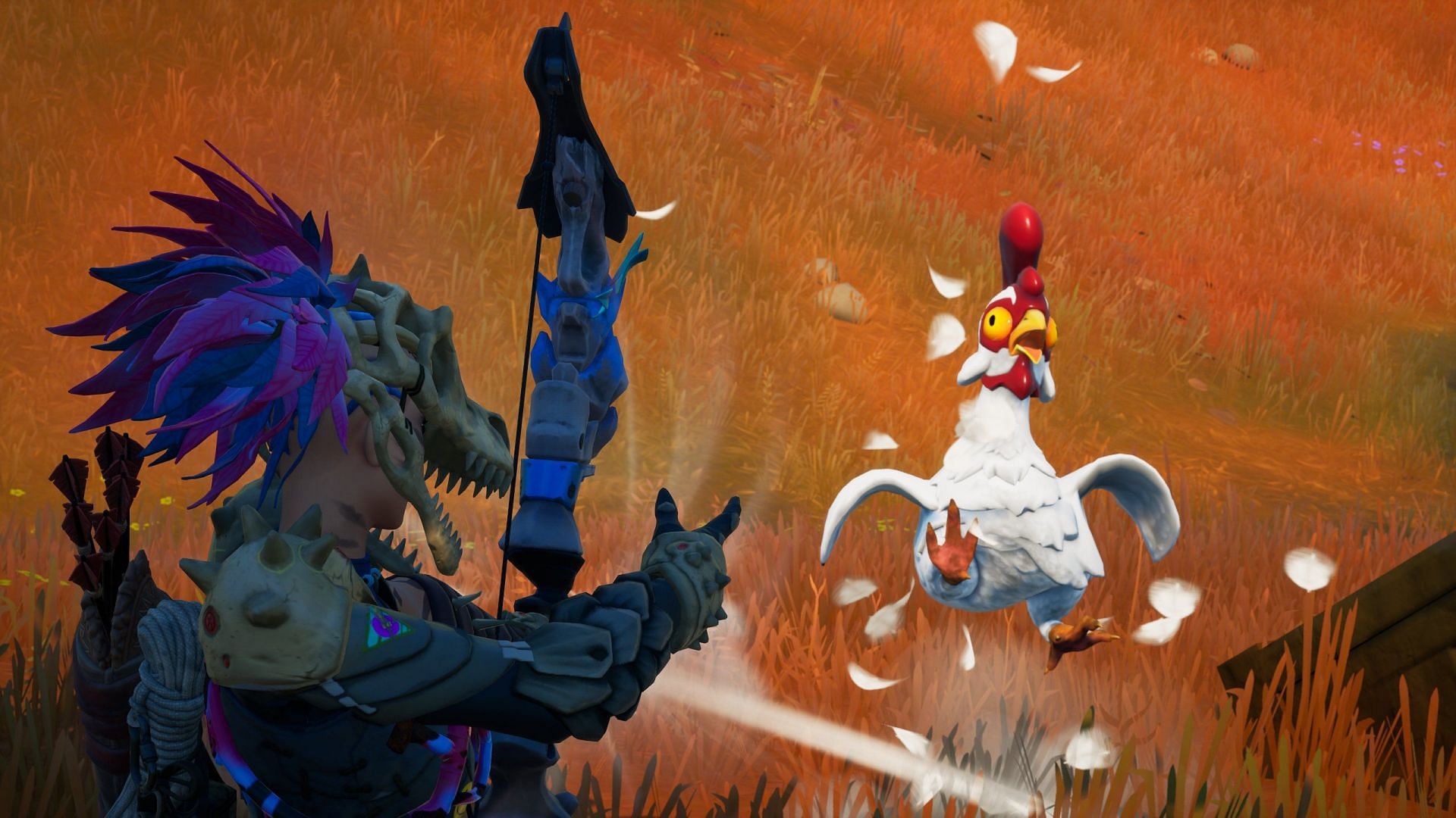 Chickens are such amazing creatures in Fortnite Chapter 3 (Image via Twitter/LeoLeeJow)