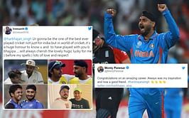"Thanks for golden memories" - Twitterati pay emotional tribute to Harbhajan Singh as he announces retirement