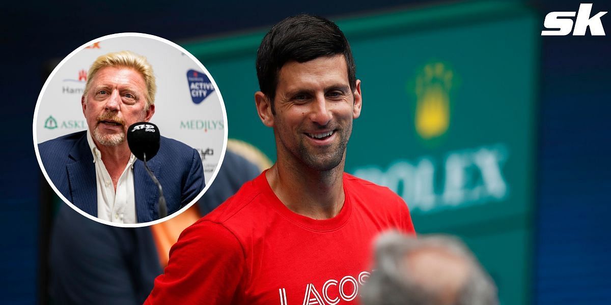 Novak Djokovic and his former coach, Boris Becker